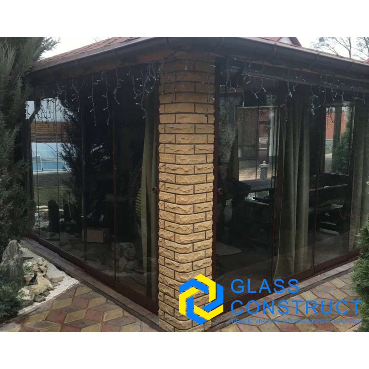 Остекление панорамное и безрамное.