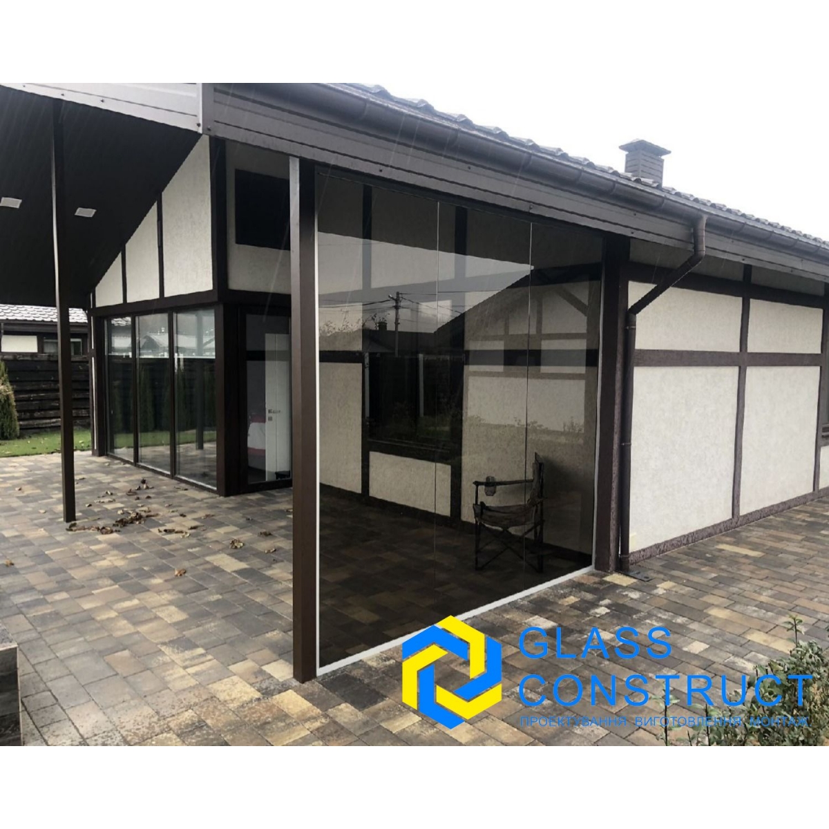 Скління розсувне, розстібне. Слайдинг. Гармошка. Глухе скління.