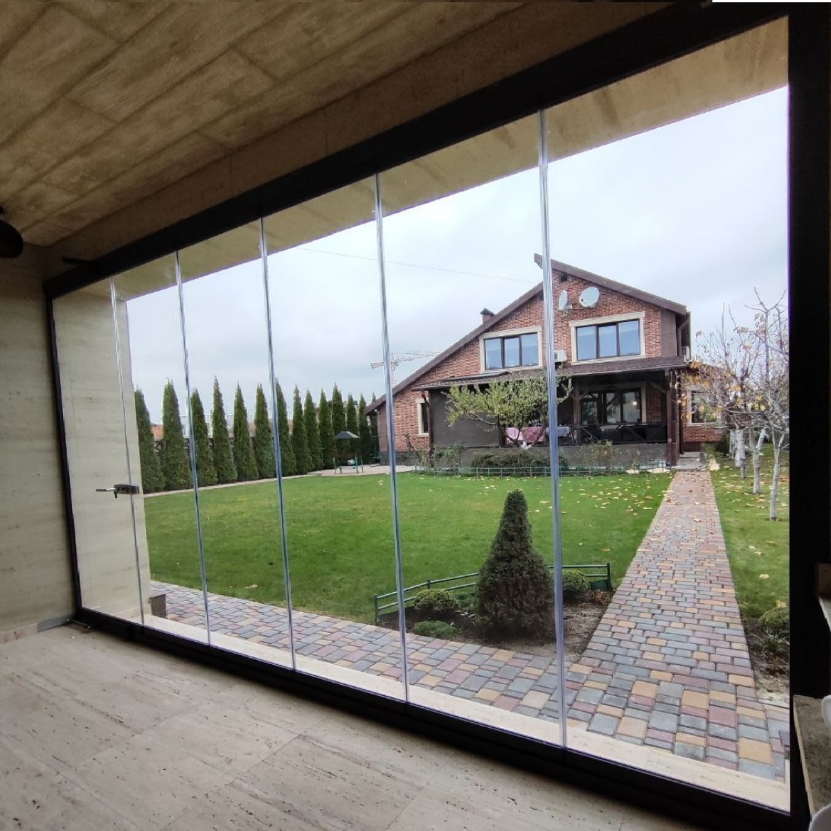 Скління Gandesas – гармошка Butterfly, скло від підлоги до стелі