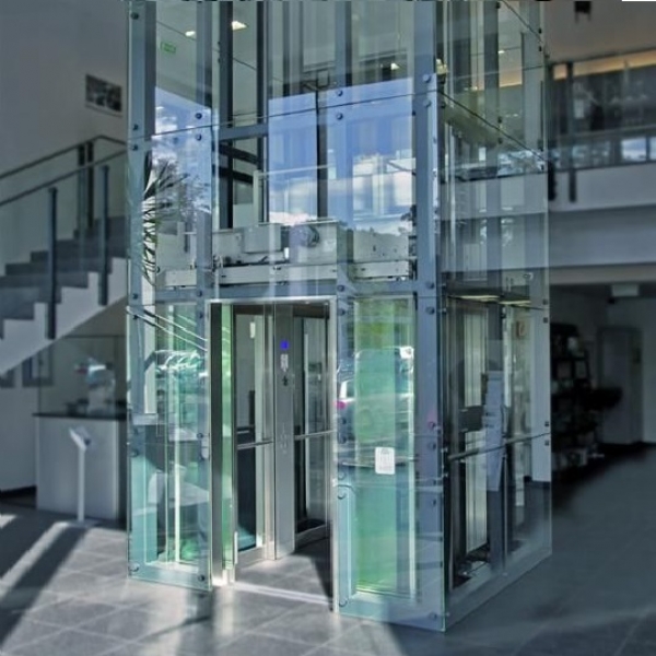 Lift Enclosure "Xixona" - скляна шахта ліфта в ТРЦ та офісах, 4 сторони скління