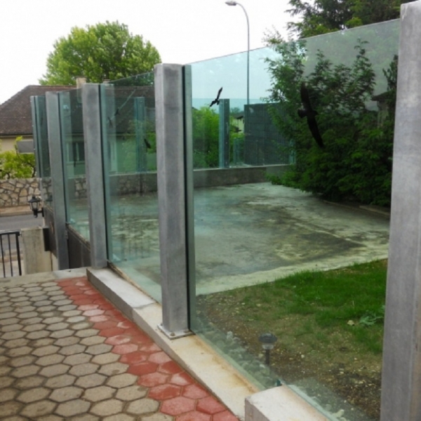 Glass Fence "Ágreda" - скляний паркан на терасі або в приватному будинку