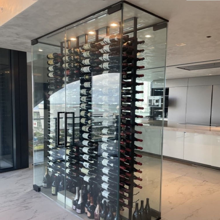 Wine Loft "Gandesa" - скляні двері та перегородки для винної шафи