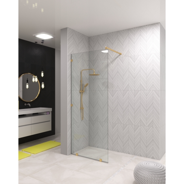 Скляна душова перегородка Rome Gold