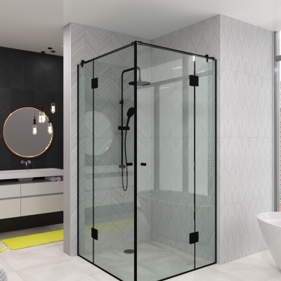 Стеклянная душевая перегородка Bergamo Loft