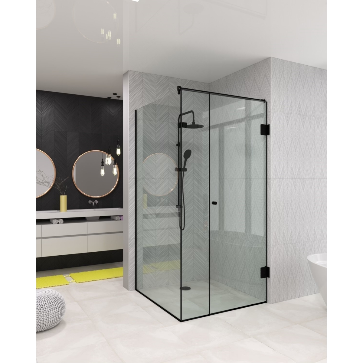 Скляна душова перегородка Bologna Loft