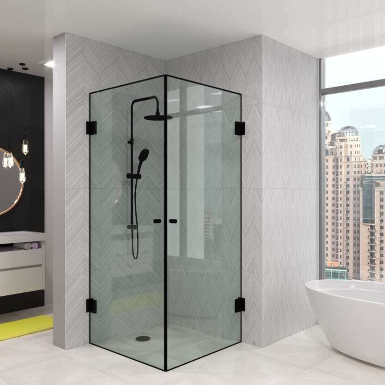 Стеклянная душевая перегородка Catania Loft