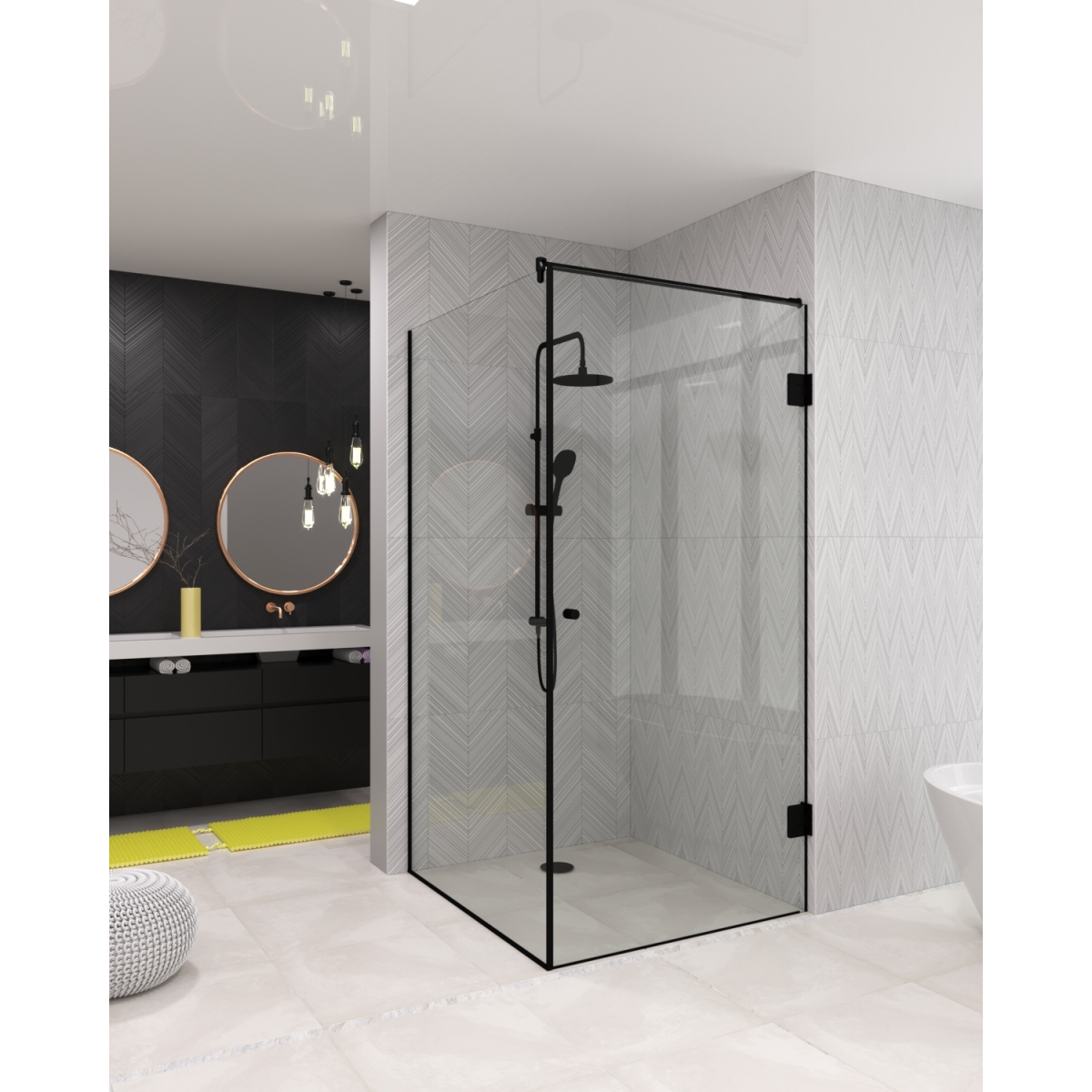 Скляна душова перегородка Naples  Loft