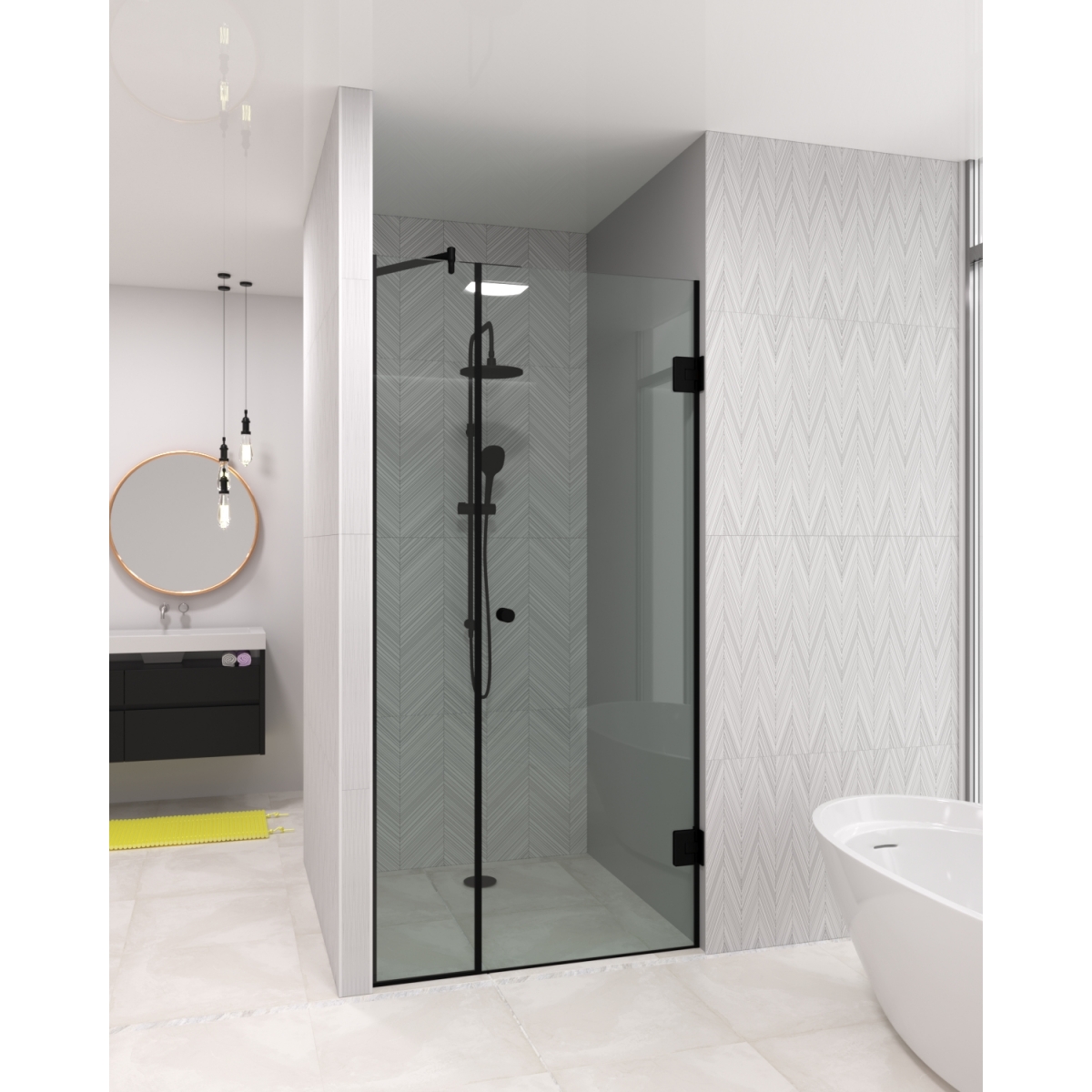 Стеклянная Душевая перегородка Parma Loft