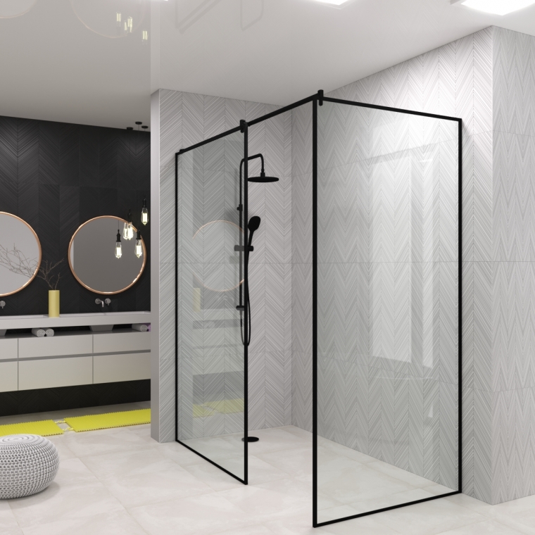 Стеклянная душевая перегородка Rimini Loft Стеклянная душевая перегородка Rimini Loft