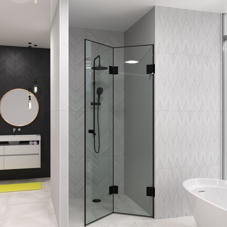 Стеклянная душевая перегородка складная Sicily Loft Стеклянная душевая перегородка складная Sicily Loft