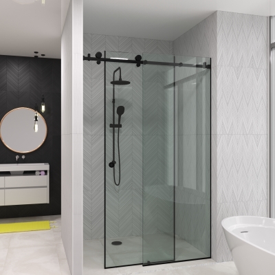 Стеклянная душевая перегородка раздвижная Venice Loft