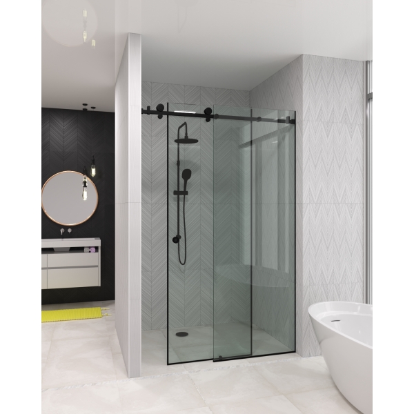 Стеклянная душевая перегородка раздвижная Venice Loft