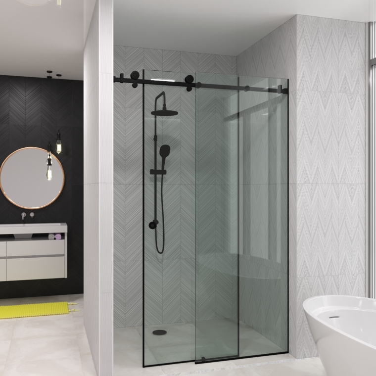 Скляна душова перегородка розсувна Venice Loft Скляна душова перегородка розсувна Venice Loft