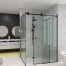 Cтеклянная душевая перегородка раздвижная угловая  Verona Loft