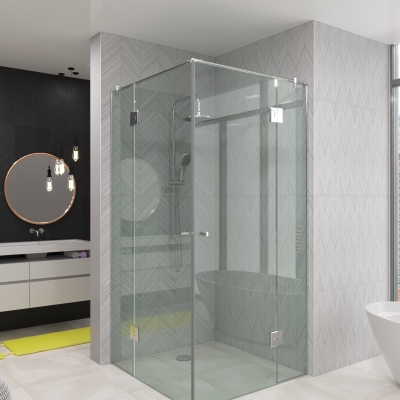 Стеклянная душевая перегородка Bergamo