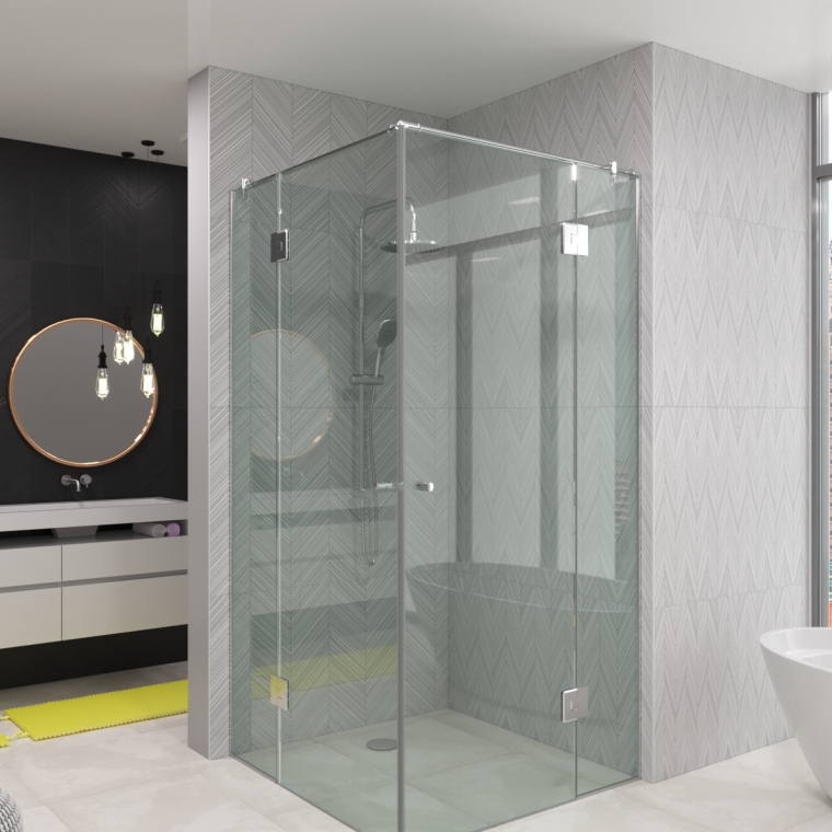 Стеклянная душевая перегородка Bergamo Стеклянная душевая перегородка Bergamo