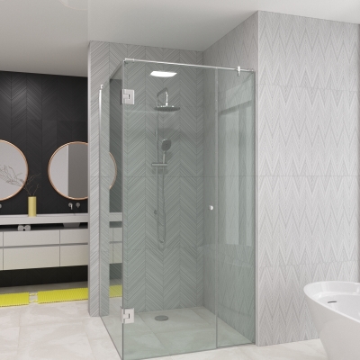 Стеклянная душевая перегородка Lazio