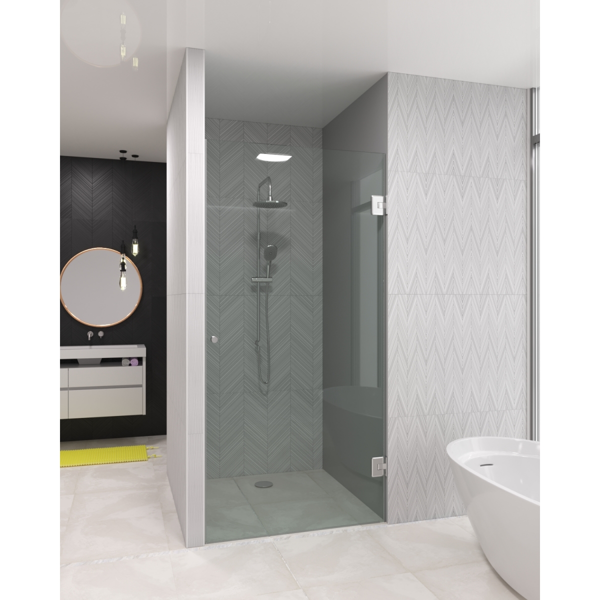 Скляні душові двері Milan