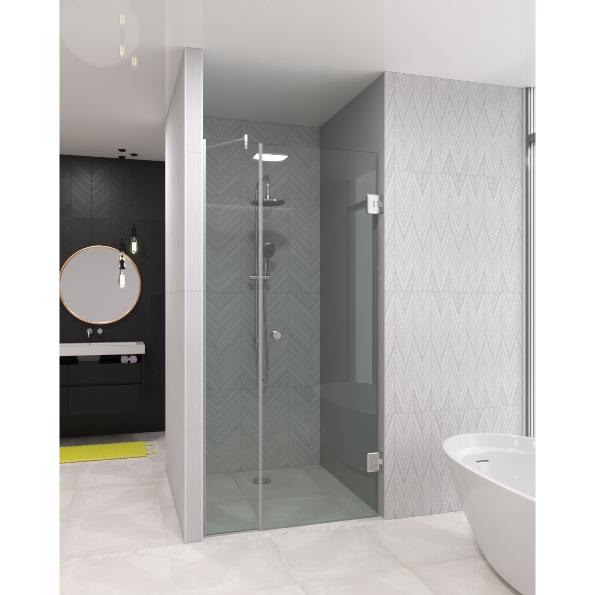 Душова перегородка в отвір Parma