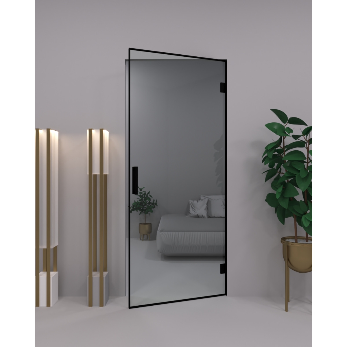 Двері міжкімнатні скляні Miami loft  (без короба)