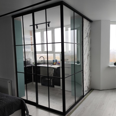 Раздвижная перегородка loft с нижним направляющим Cariñena