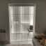 Loft перегородка Gualta – белый профиль, прозрачное стекло, выход на лоджию