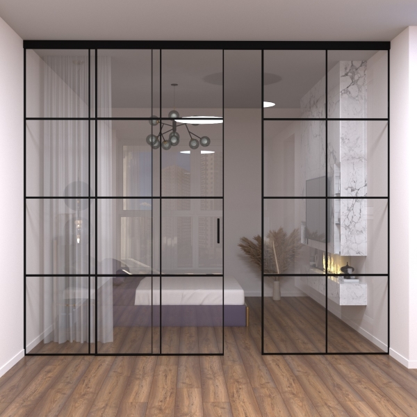 Скло лофт. Перегородки лофт. Двері Loft.