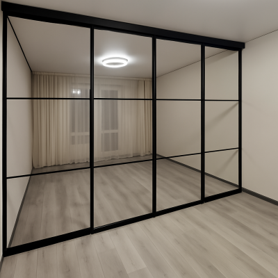 Двухстворчатая синхронная раздвижная перегородка Isabella