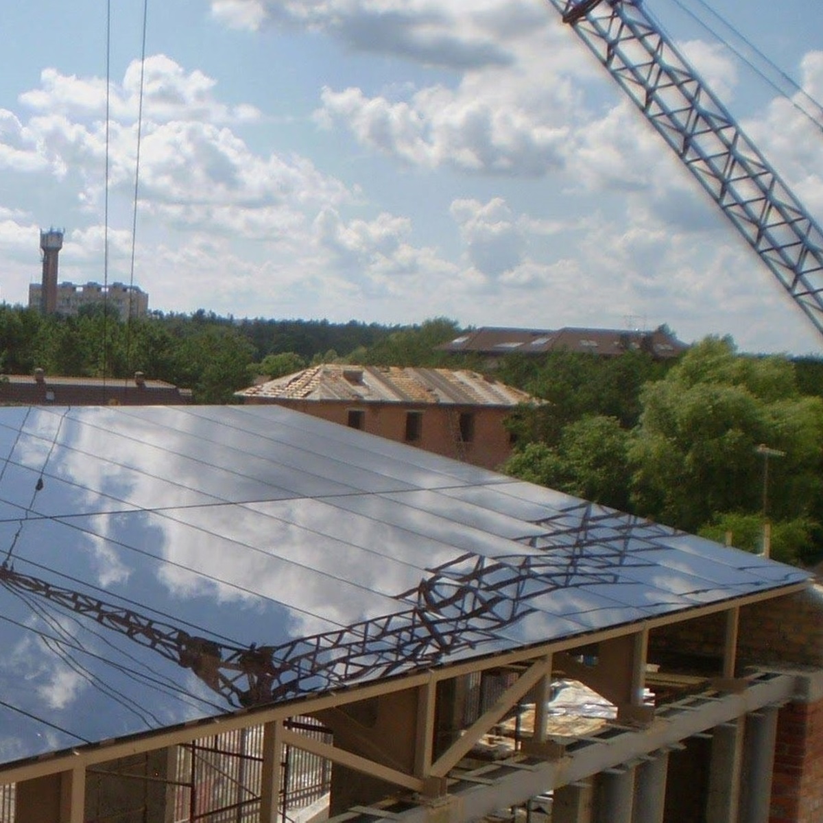 Навіс скляний, козирок зі скла, дах скляний № 016018 Навіс скляний, козирок зі скла, дах скляний № 016018