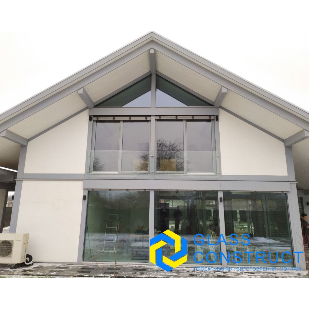 Поруччя для сходів скляні