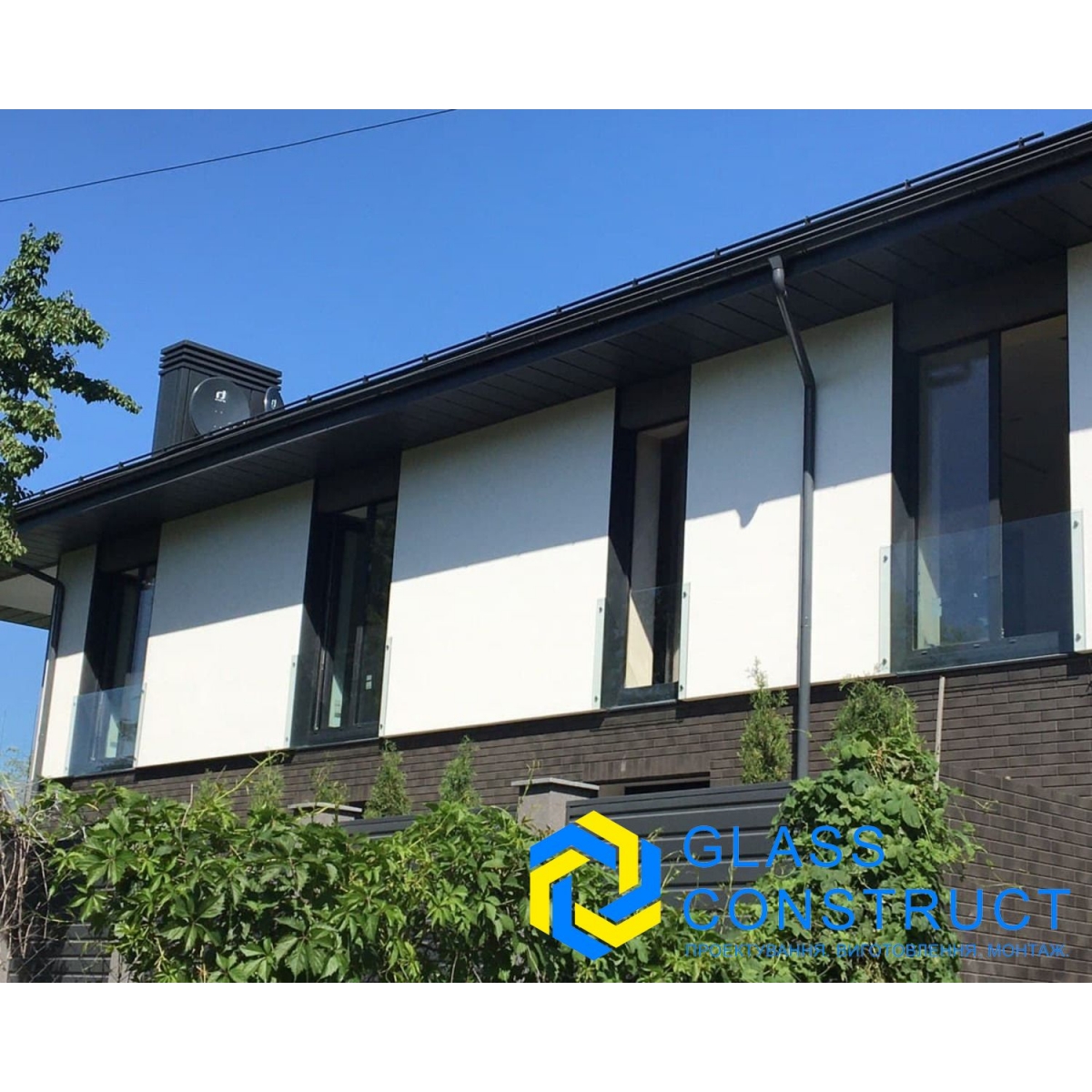 Поруччя для сходів скляні