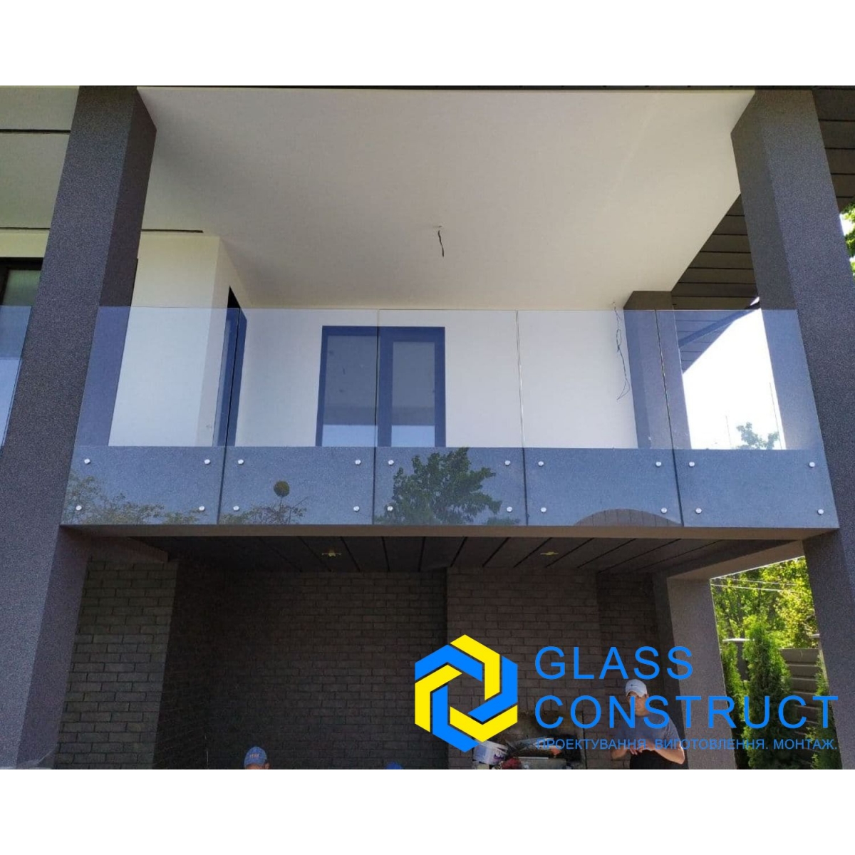 Поруччя для сходів скляні