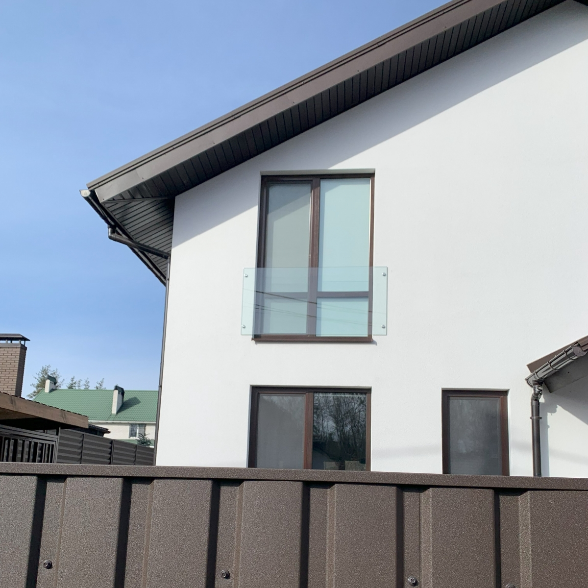 Trujillo — Французький балкон зі скла, точкове кріплення