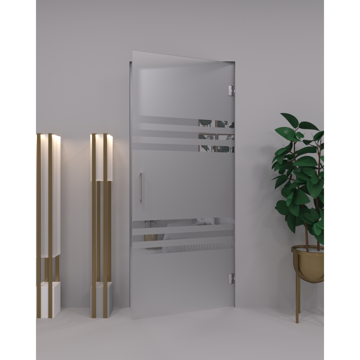 Двері скляні Portland (без короба)