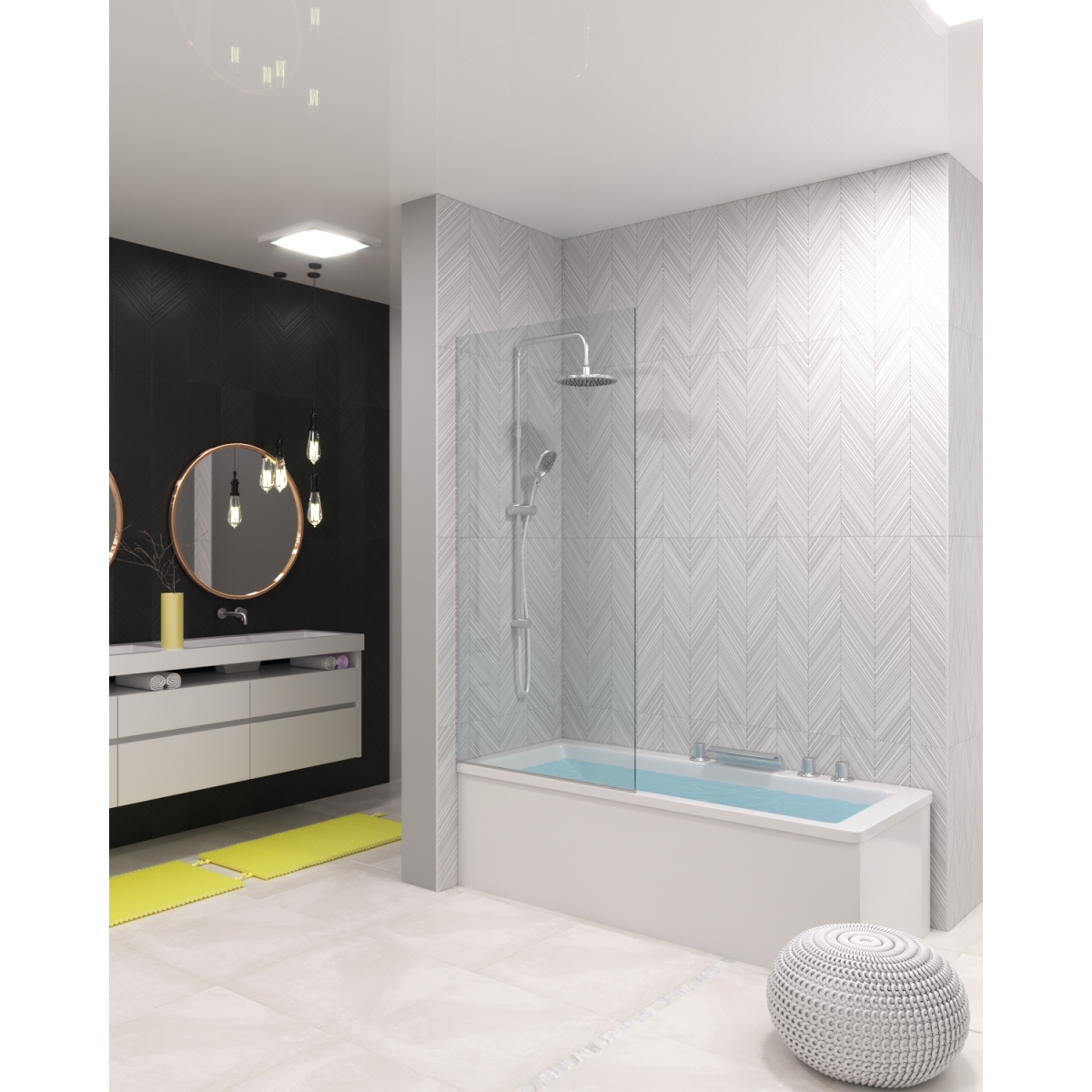 шторка на ванну London