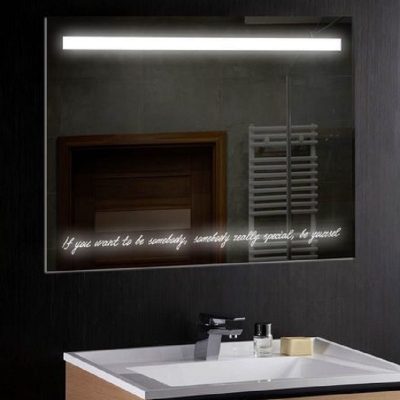 Дзеркало з індивідуальним світловим підписом