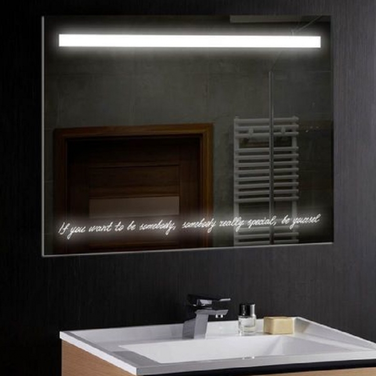 Зеркало с индивидуальной светящейся подписью