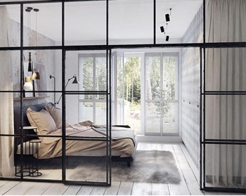 Лофт перегородки из стекла