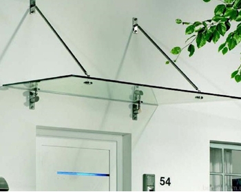 Стеклянные навесы, козырьки