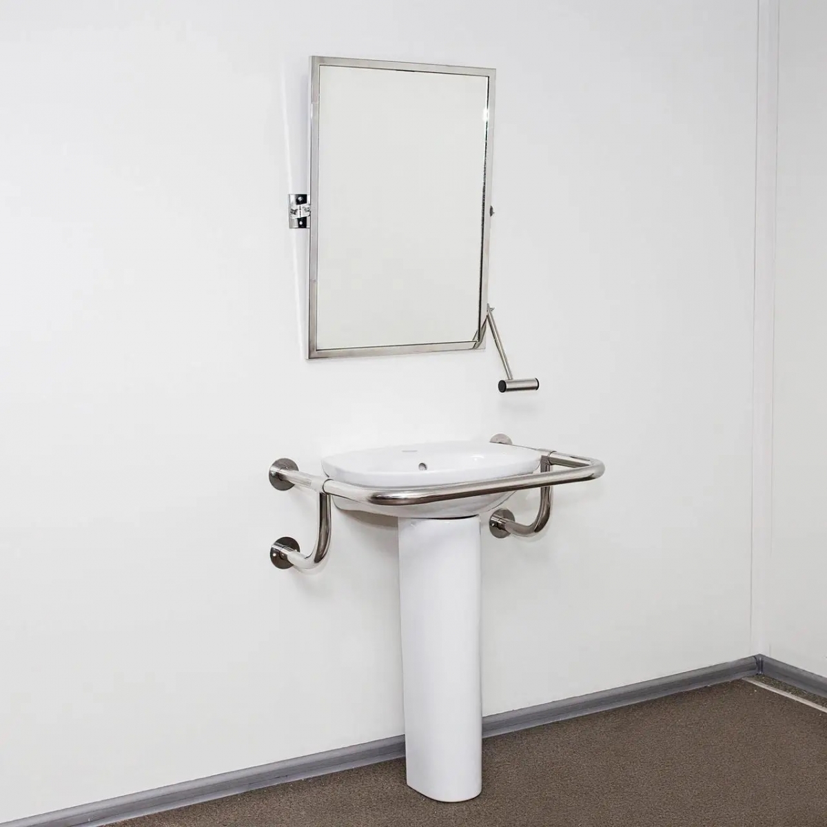 Дзеркало поворотне настінне, дзеркало з ручкою.