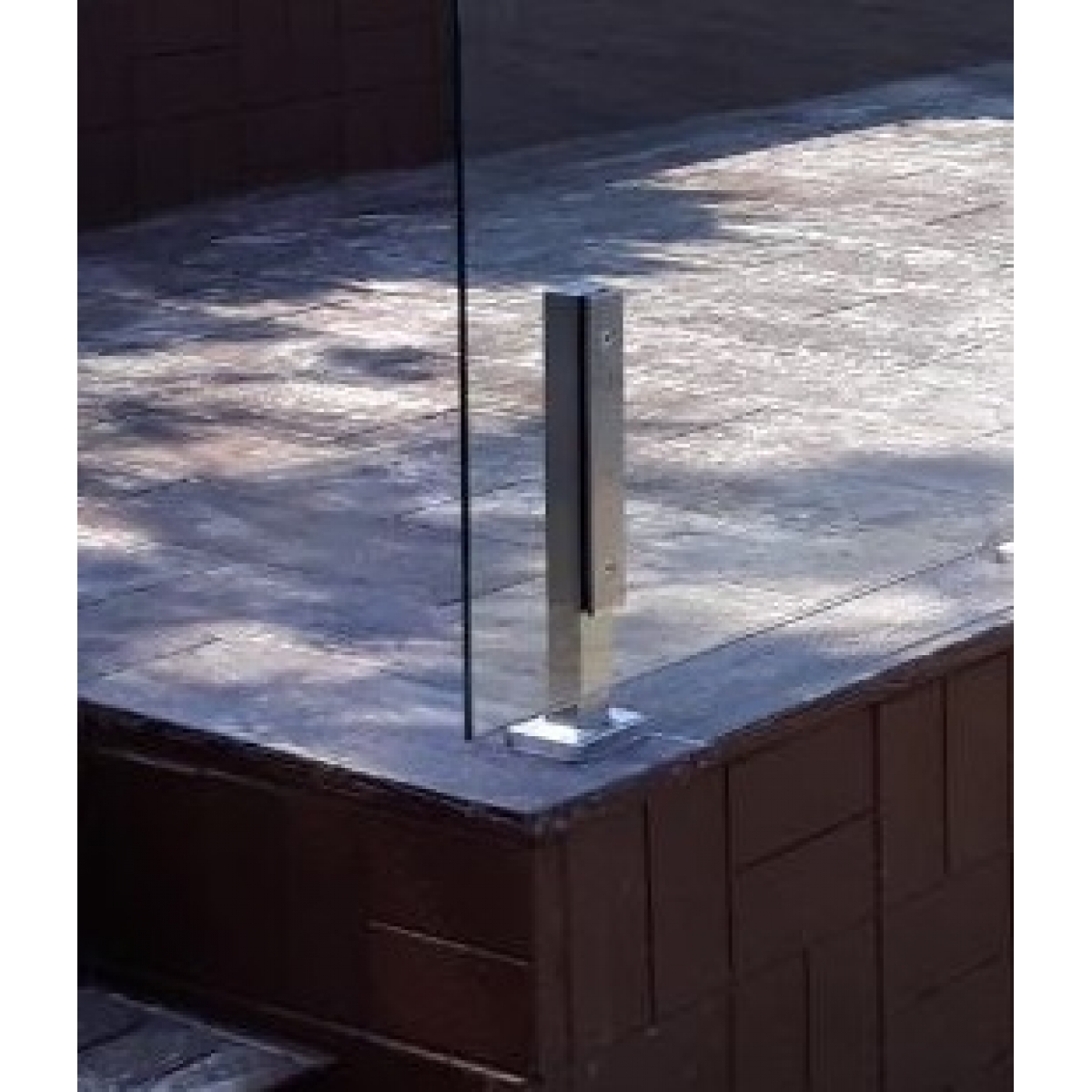 Стійка для скла 250 мм. Матова SSS