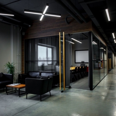 Скляні перегородки з фарбуванням по RAL Toledo