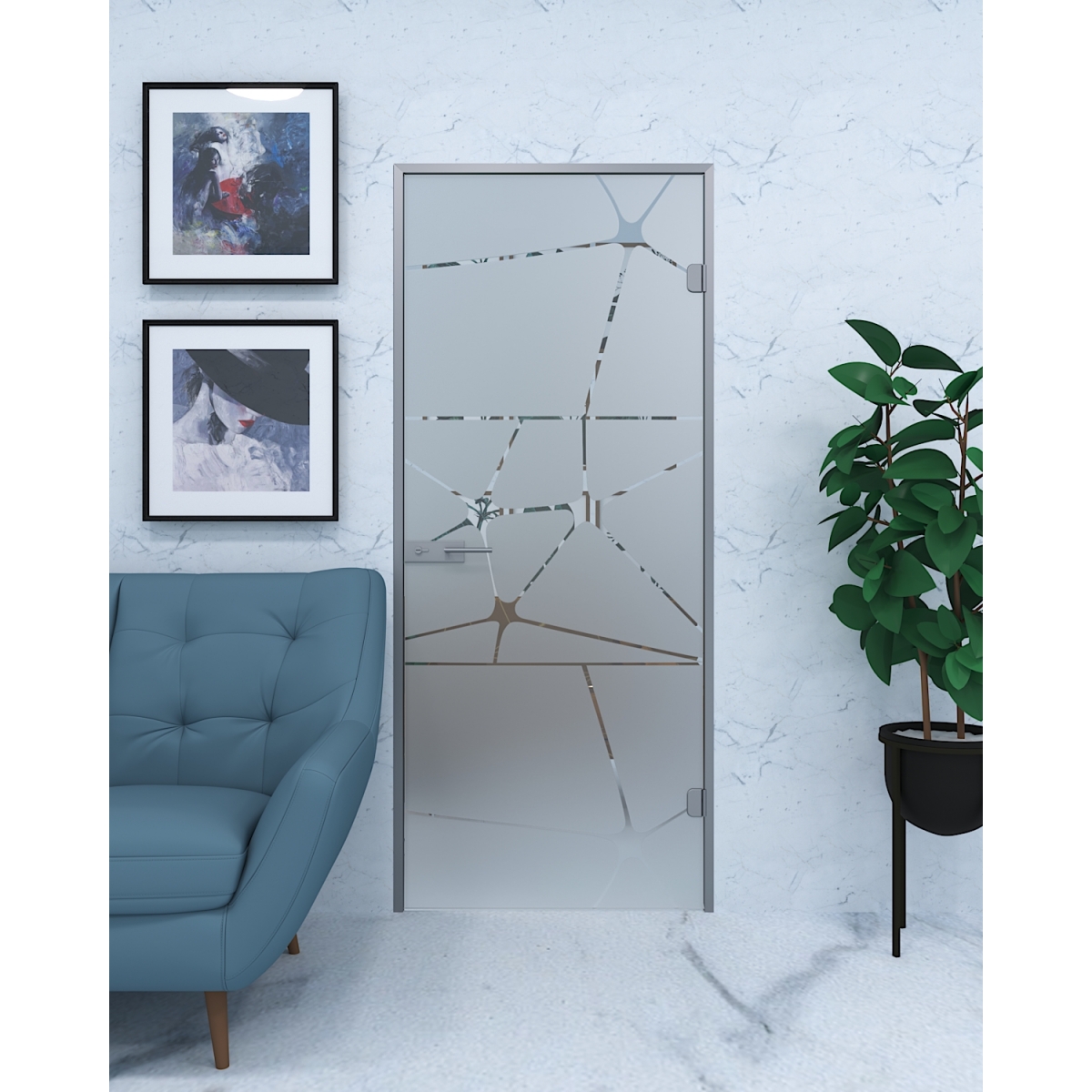 Скляні двері Besancon Angers