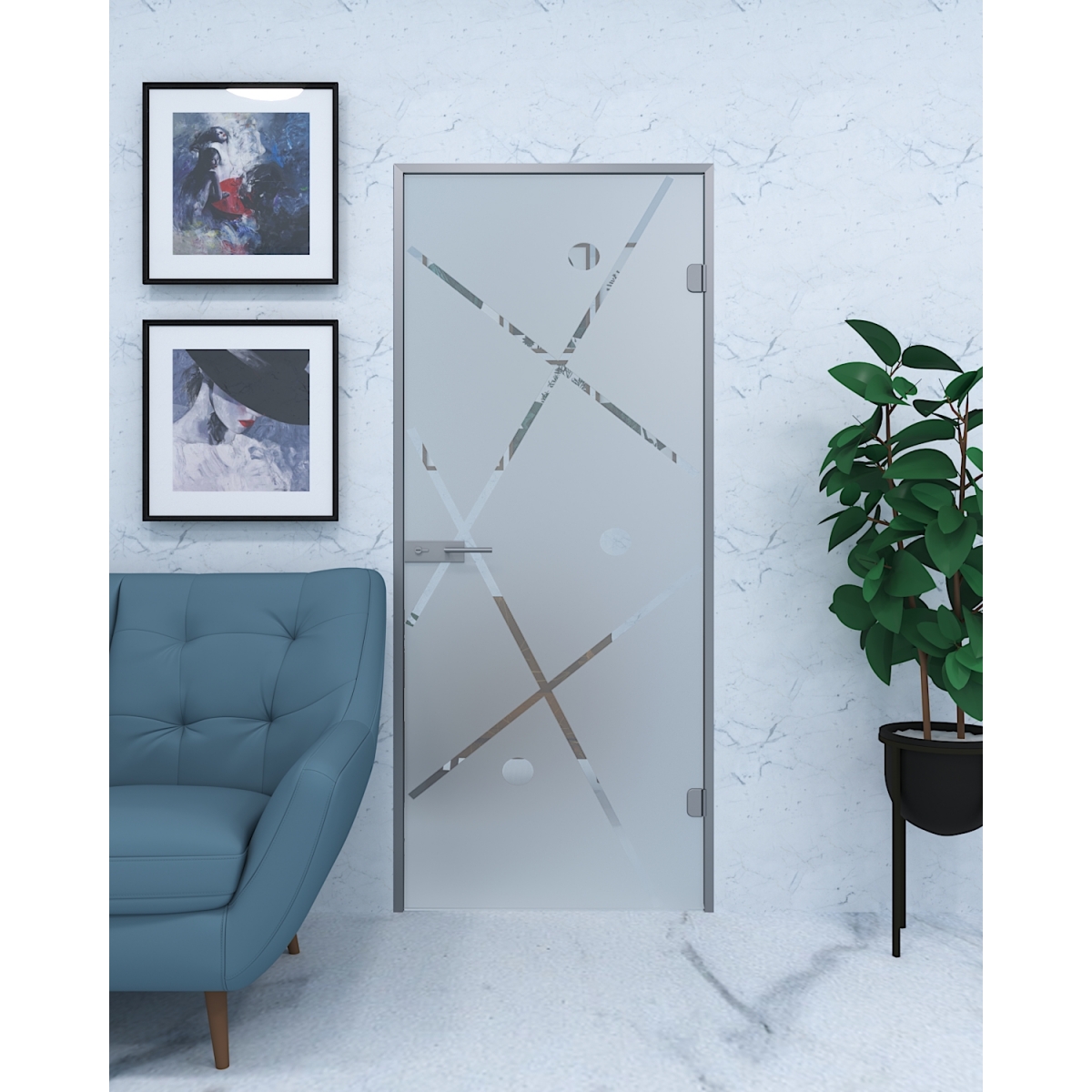 Скляні двері Grenoble