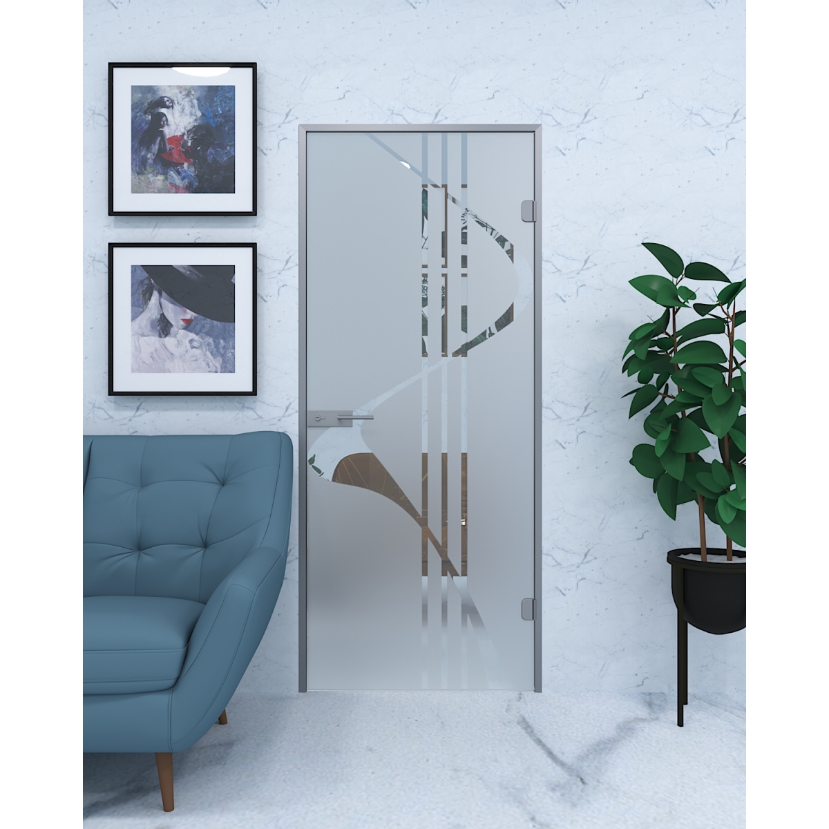 Скляні двері Him