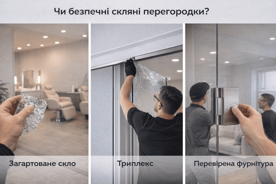 Чи безпечні скляні перегородки?