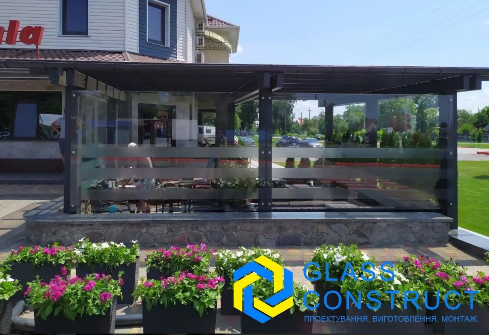 Безрамне скління терас