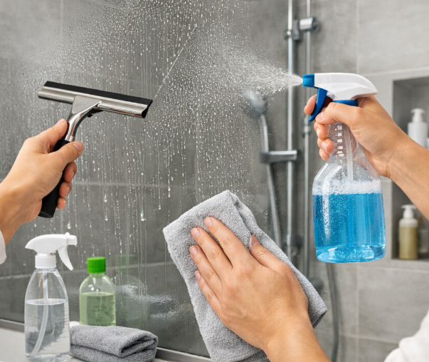 Как ухаживать за стеклянной перегородкой в ​​ванной?