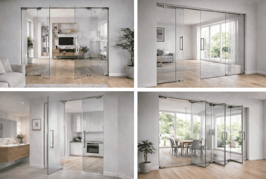 Які бувають міжкімнатні скляні двері?